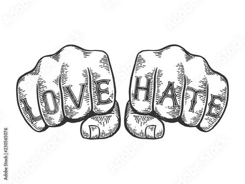 Epic fail words tattoo font engraving vector illustration. Scratch board style imitation. Black and white hand drawn image.