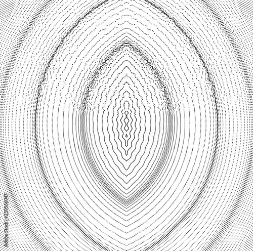 Wallpaper Mural Abstract science or technology background. Network illustration with particle. 3D grid surface. Torontodigital.ca