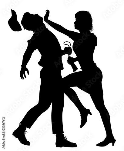 Self defense woman