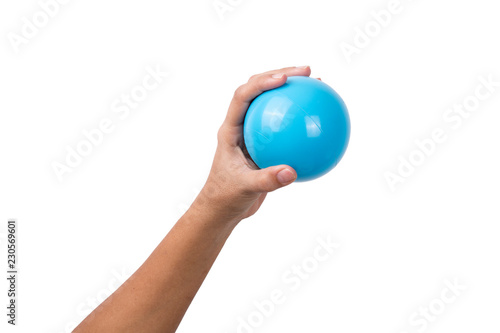 Hand holding Multi Colored Ball