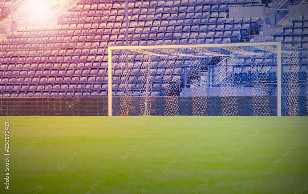 Fototapeta premium Football field or soccer stadium
