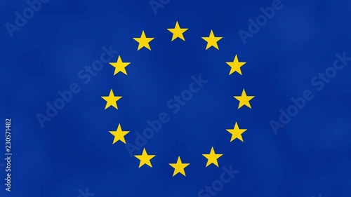European flag animation for Europe