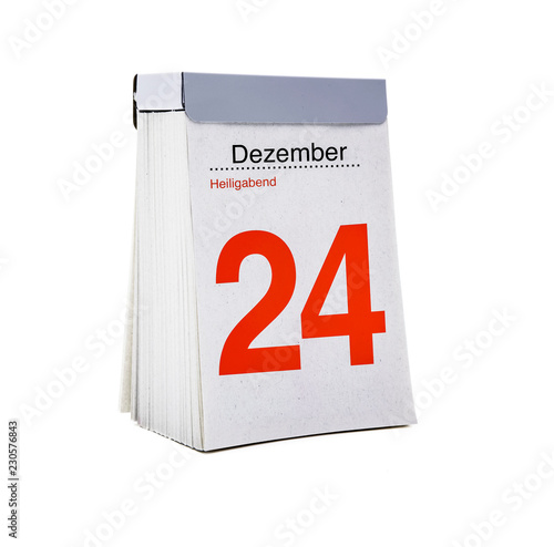 Kalenderblatt Heiligabend