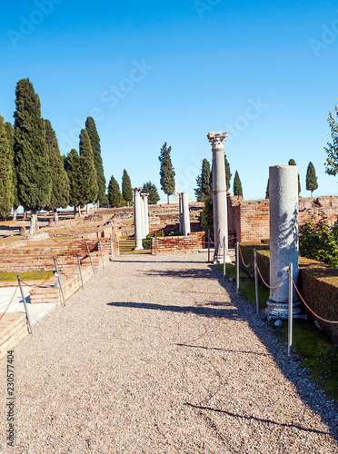 Roman ruins of Itálica in Andalusia photo