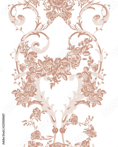 floral lace seamless pattern
