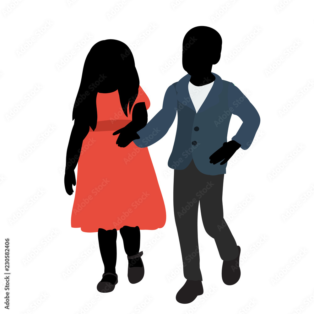 silhouette kids dancing silhouette kids dancing
