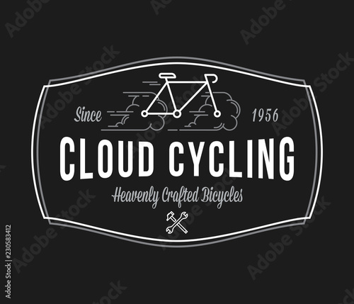 Bicycles done in heaven white on black