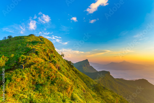 Beautiful Mountain View of Phu Chi Fa , Thailand