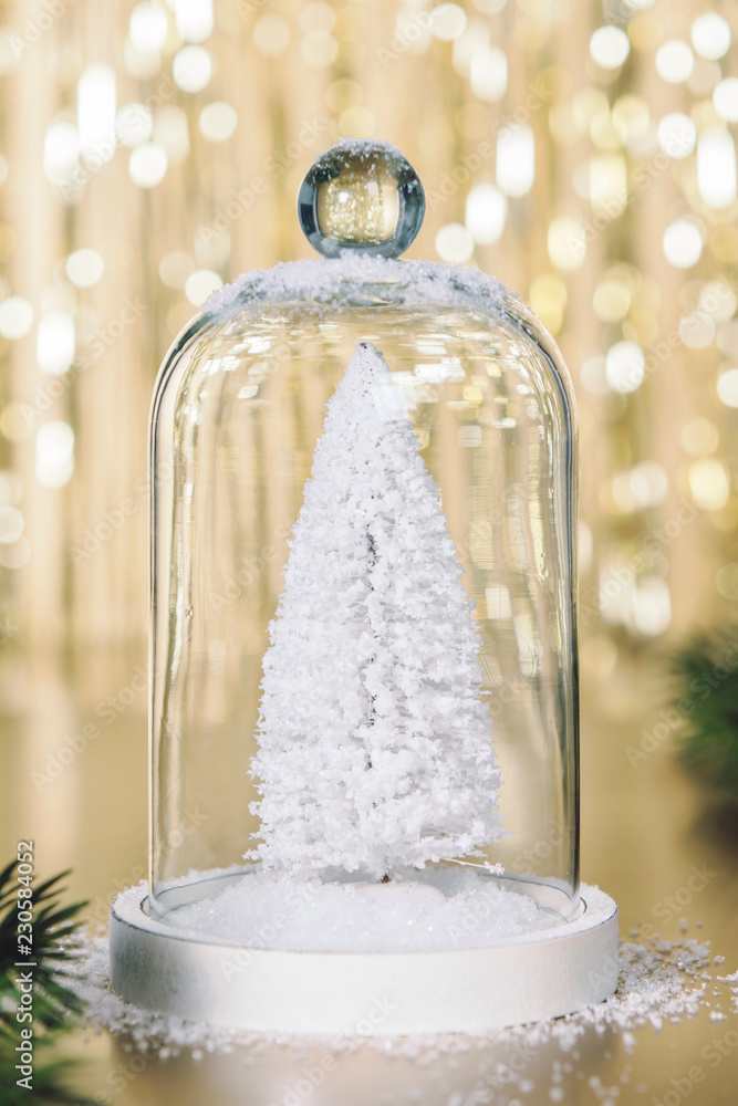 Fototapeta premium Christmas decoration on abstract background - close up