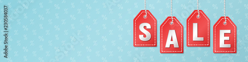 Mid Season Sale - empty template with percent pattern. Vector.