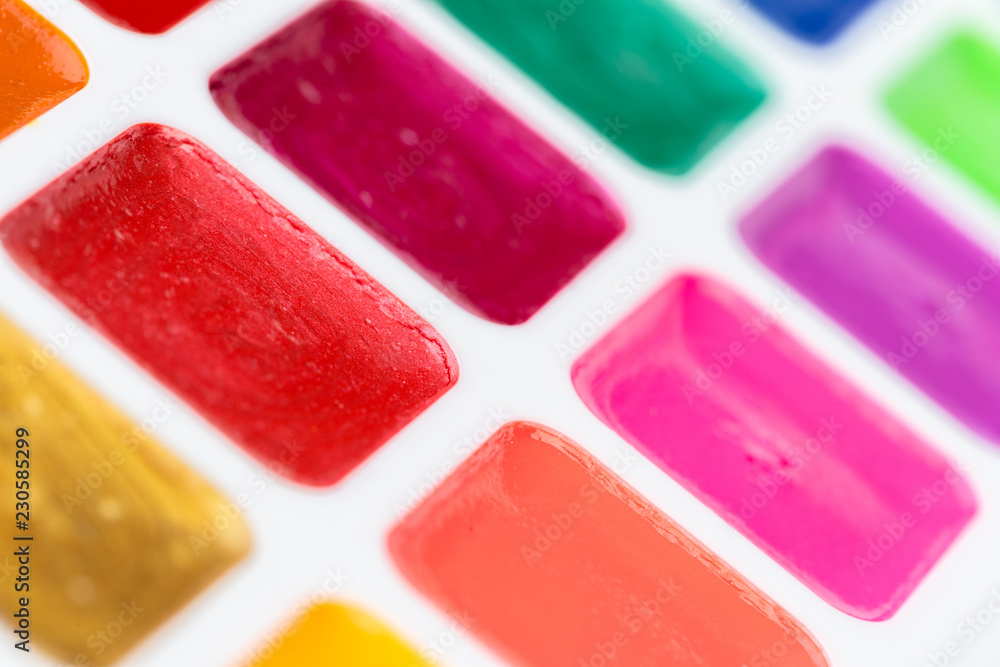 Set of watercolor paints Set of watercolor paints