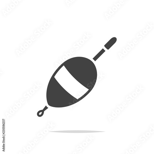 Fishing float icon vector isolated