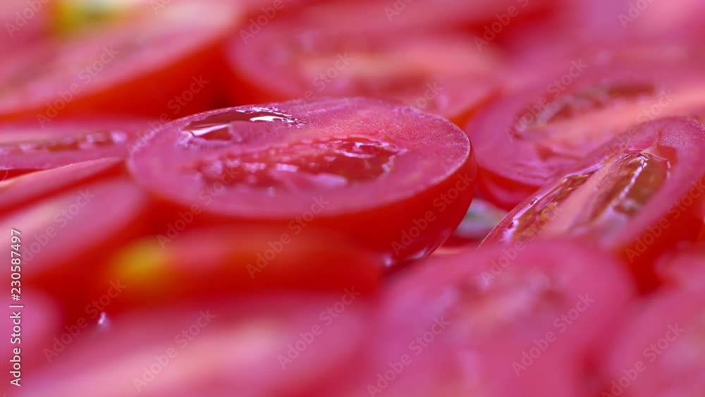 Harvest of tomatoes. It is a lot of tomatoes on a rotary table. 4K. Harvest of tomatoes. It is a lot of tomatoes on a rotary table. 4K.