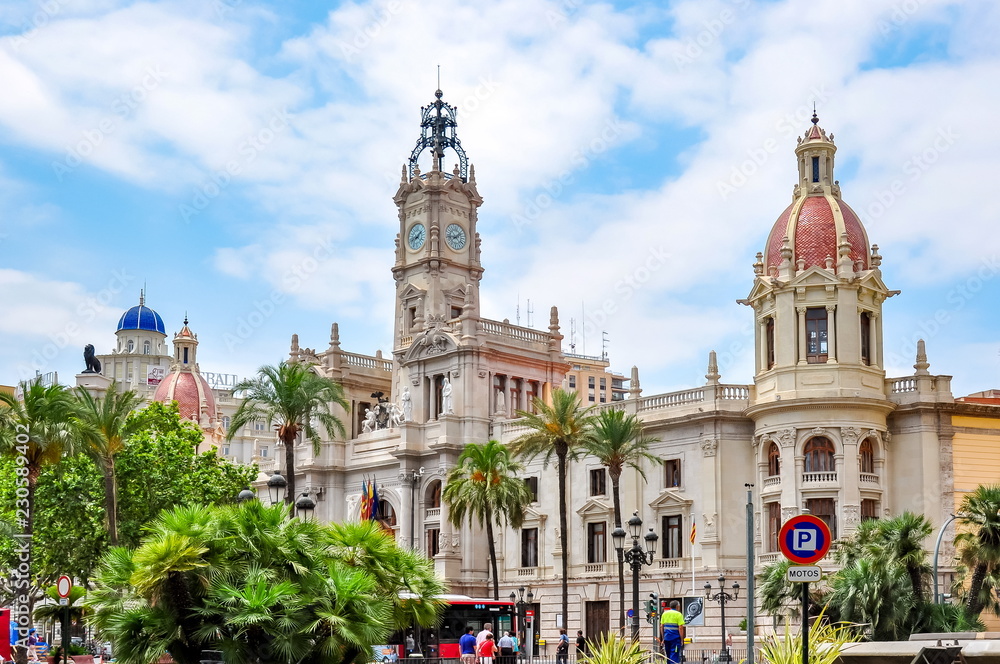 Valencia City Hall (Ayuntamiento), Spain