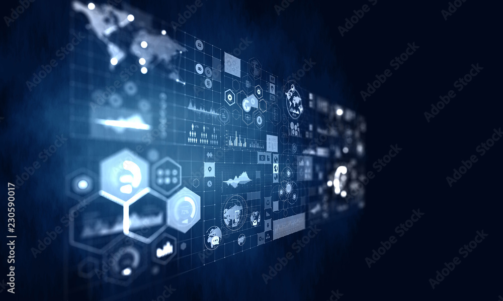 Innovative technology background. Mixed media Innovative technology background. Mixed media