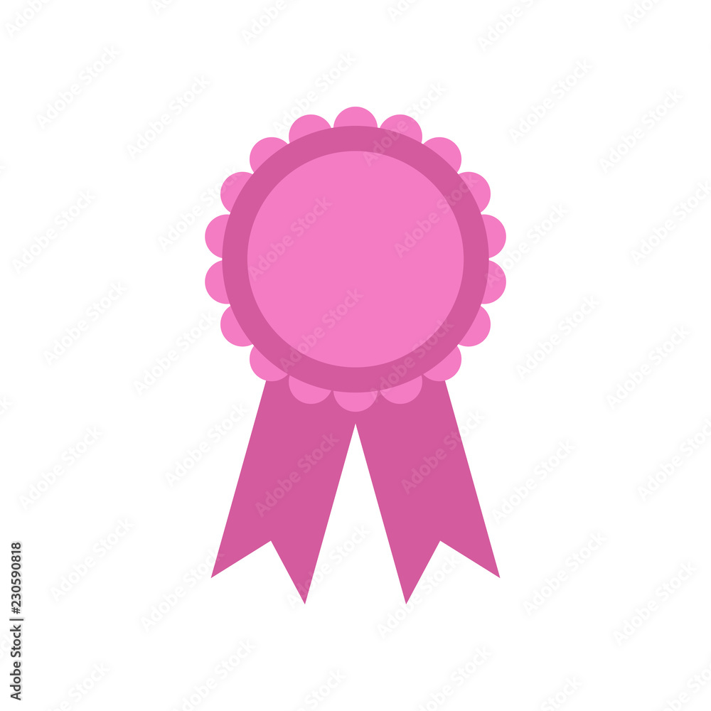 Award badges flat icon on isolated white transparent background. Award badges flat icon on isolated white transparent background.