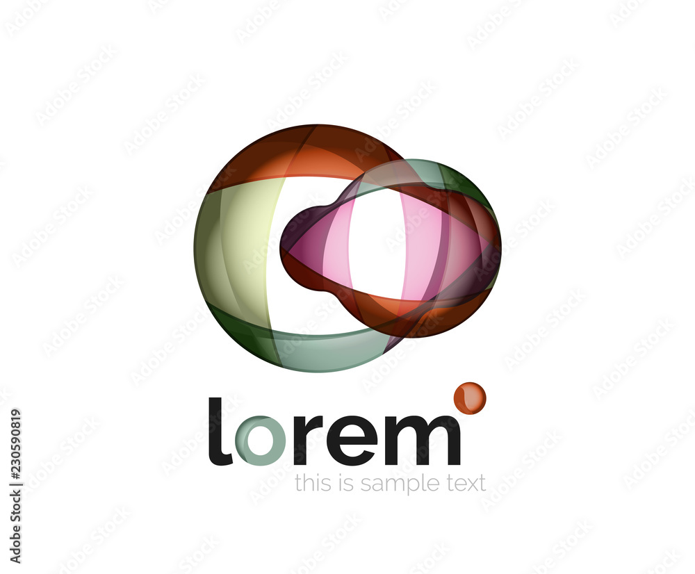 Abstract geometric business icon Abstract geometric business icon