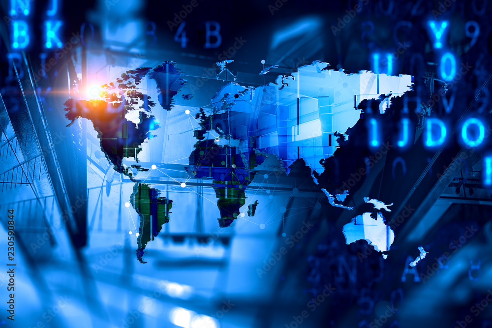 Obraz premium Modern international business
