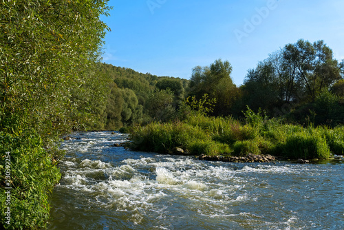 The Ilyushinskiy threshold for the rough river Osetr photo