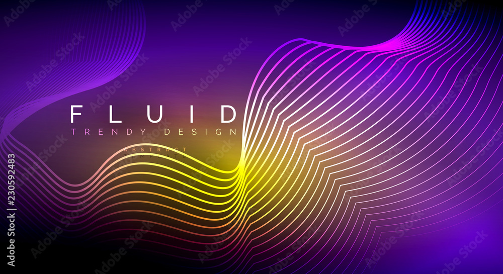 Digital flowing wave particles abstract background Digital flowing wave particles abstract background