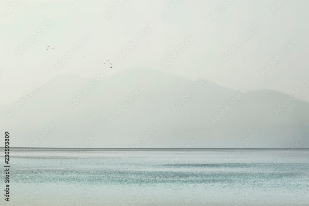 Fototapeta premium pristine landscape of sea that gives the feeling of freedom