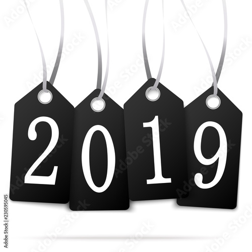 hang tags with year 2019