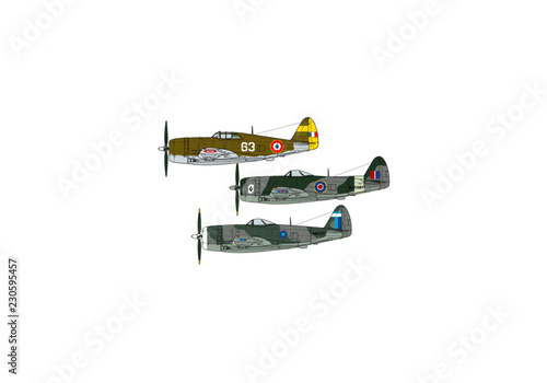 Aircraft color scheme. Illustration