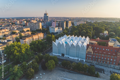 Philharmonic in Szczecin aerial view
