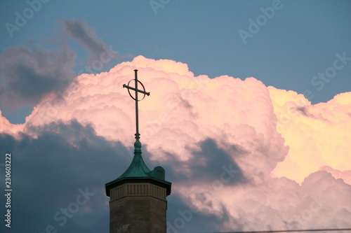 Cross and Clouds