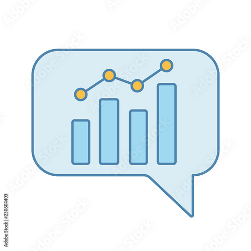 Chatbot graph color icon