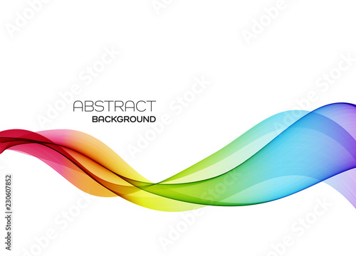 Abstract colorful vector background, color flow wave for design brochure, website, flyer.