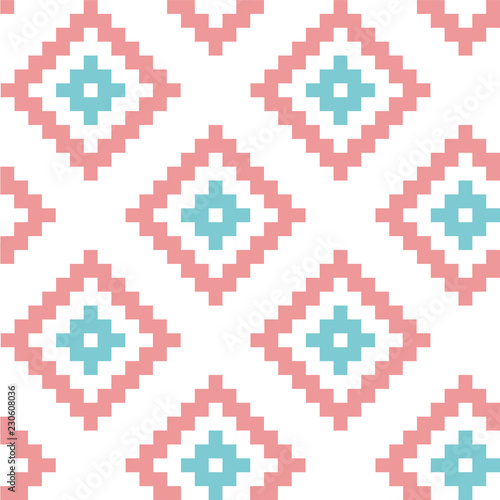 Simple seamless black and white trend pattern
