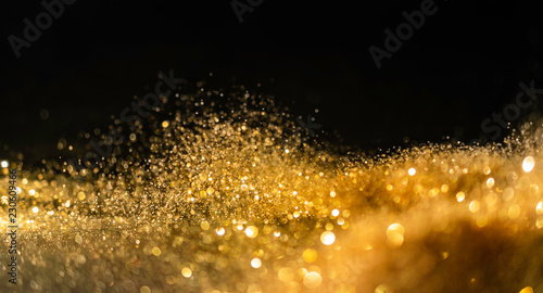glitter lights grunge background  gold glitter defocused abstract Twinkly Lights Background.