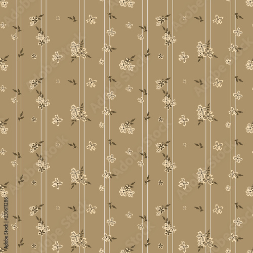 Fashionable pattern in small flowers. Floral seamless background for textiles, fabrics, covers, wallpapers, print, gift wrapping and scrapbooking. Raster copy.