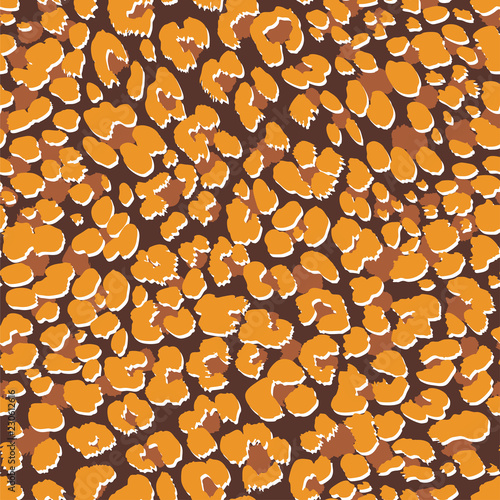 Jaguar Skin Seamless Pattern. Animal Print for Textile Design / Vector Illustration
