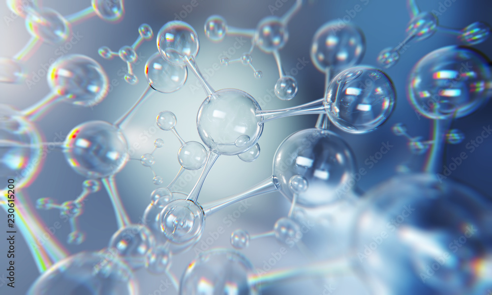 molecule or atom, Abstract structure for Science or medical background. molecule or atom, Abstract structure for Science or medical background.