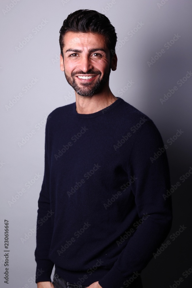 Fototapeta premium Portrait of a mixed race man