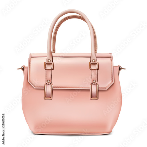 Stylish women's beige handbag