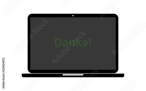 Hacker Laptop - Danke!