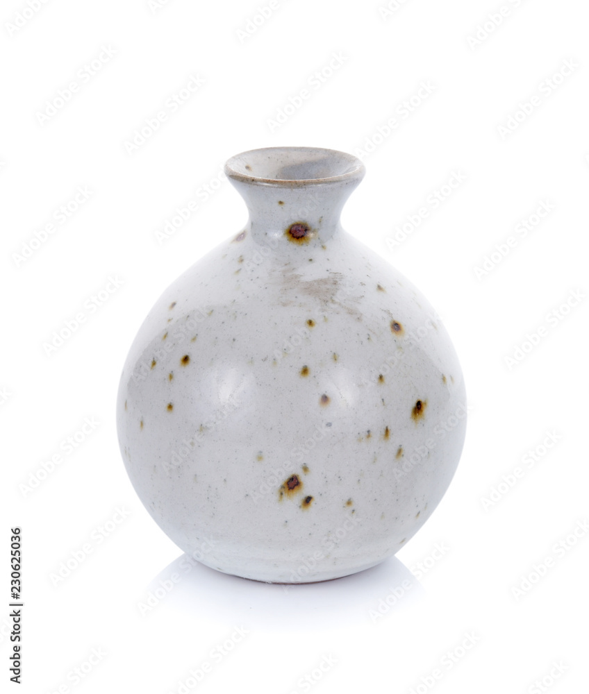 ceramic jar isolated on white background ceramic jar isolated on white background