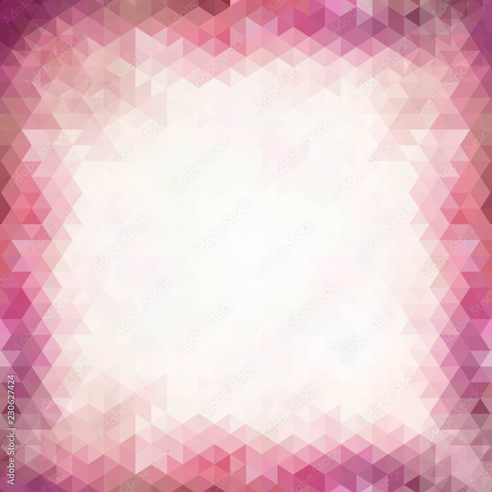 Light pink-yellow triangle mosaic template. Glitter abstract illustration with an elegant design. The completely new template can be used for your brand book. Light pink-yellow triangle mosaic template. Glitter abstract illustration with an elegant design. The completely new template can be used for your brand book.