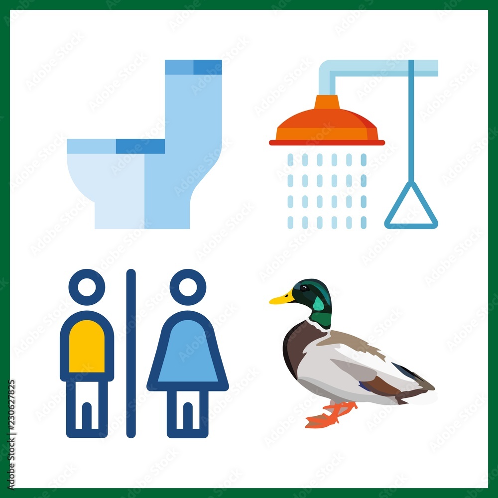 bath icon. duck and bathing vector icons in bath set. Use this illustration for bath works. bath icon. duck and bathing vector icons in bath set. Use this illustration for bath works.