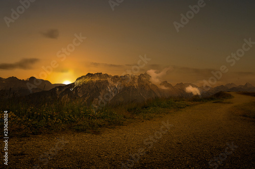 morgenstimmung in den bergen