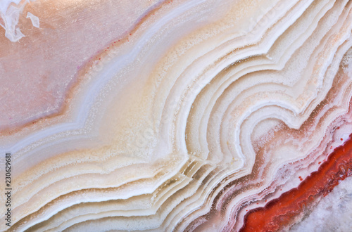 light agate structure with red line © Alexander Potapov