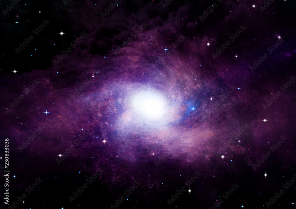 galaxy in a free space galaxy in a free space