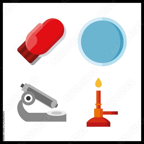 object icon. mitten and bunser burner vector icons in object set. Use this illustration for object works. photo