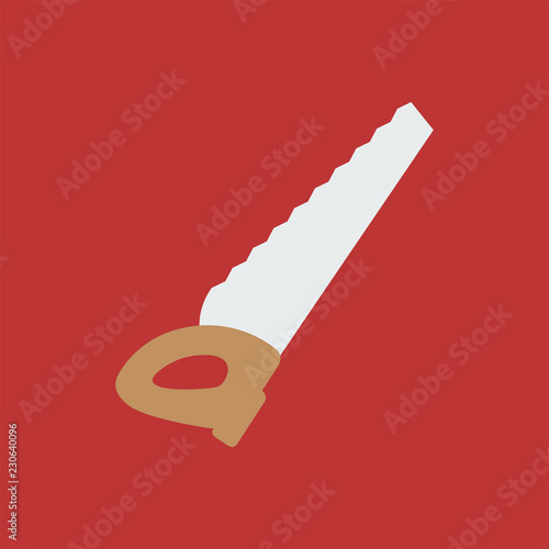 Silhouette icon saw