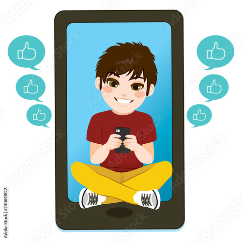 Illustration concept of boy...