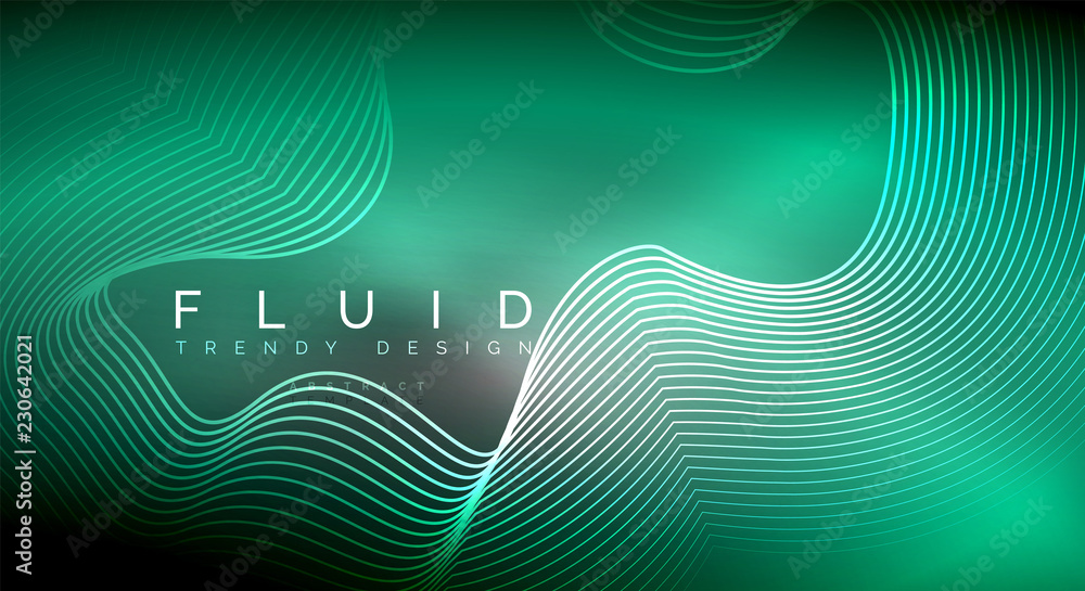 Digital flowing wave particles abstract background Digital flowing wave particles abstract background