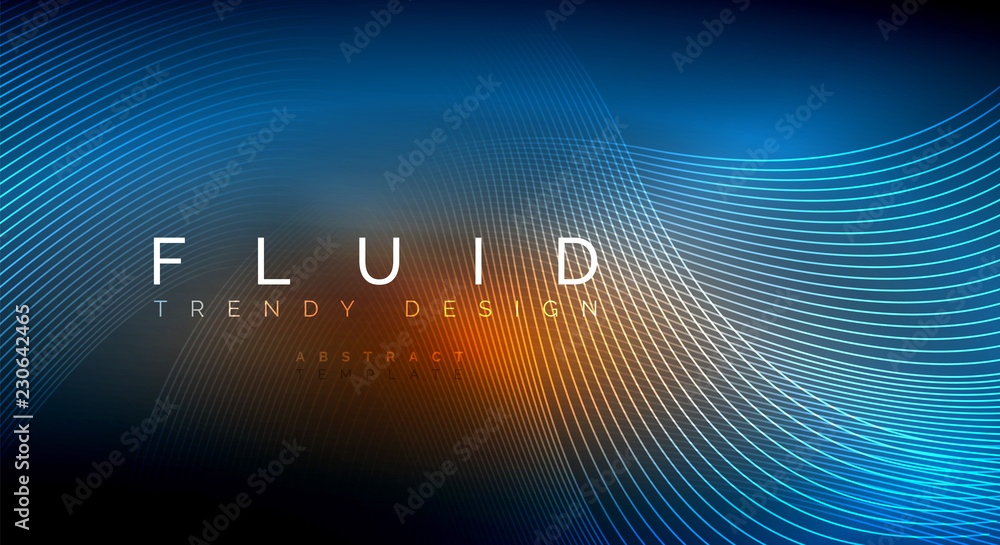 Digital flowing wave particles abstract background Digital flowing wave particles abstract background